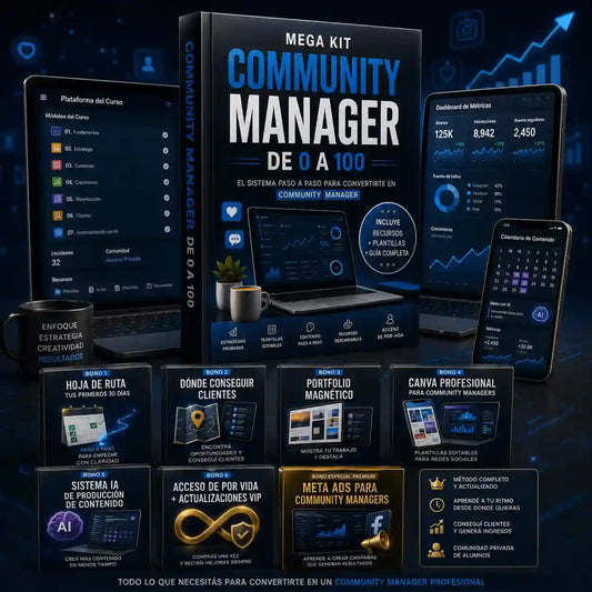 💻 MegaKit CM de 0a100 + 7 Bonus de Regalo 🎁