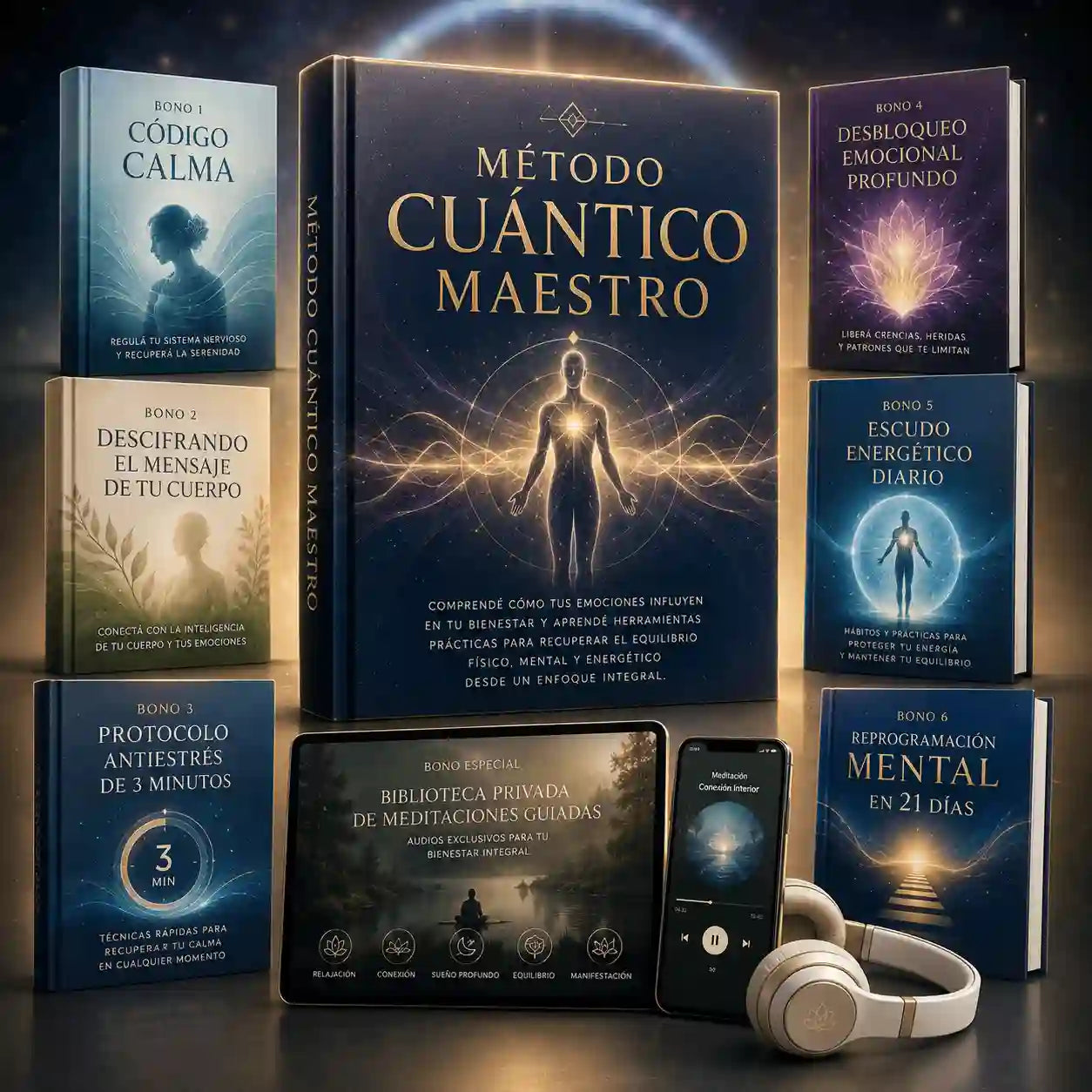 🔮 MÉTODO CUÁNTICO MAESTRO + 7 BONUS DE REGALO 🎁